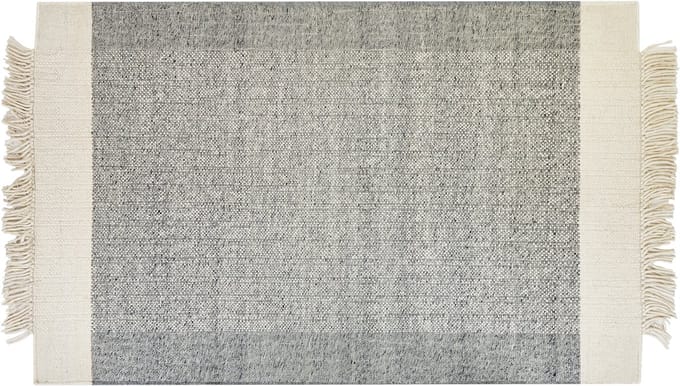 TATLISU - Modern vloerkleed - Gebroken wit - 140 x 200 cm - Wol