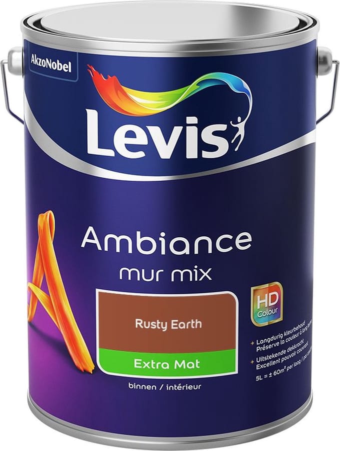 Levis - Ambiance Mur Extra Mat Mix - Rusty Earth - Mengverf - 5 L