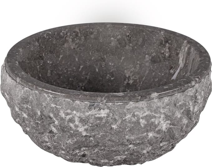 Differnz ASTI Waskom - 38cm - gepolijst natuursteen - grijs
