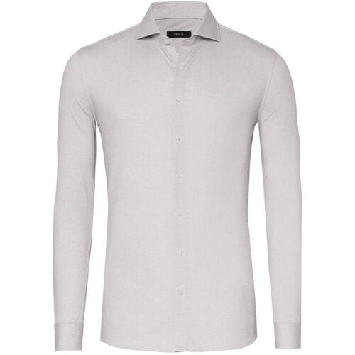 Desoto Luxury Overhemd Uni Color Minimal Texture Beige / male