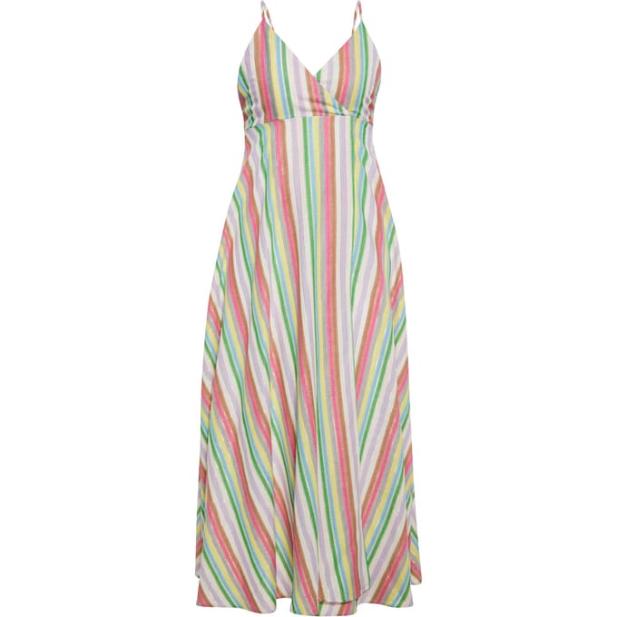IZIA Jurk Dames Roze Veelkleurig