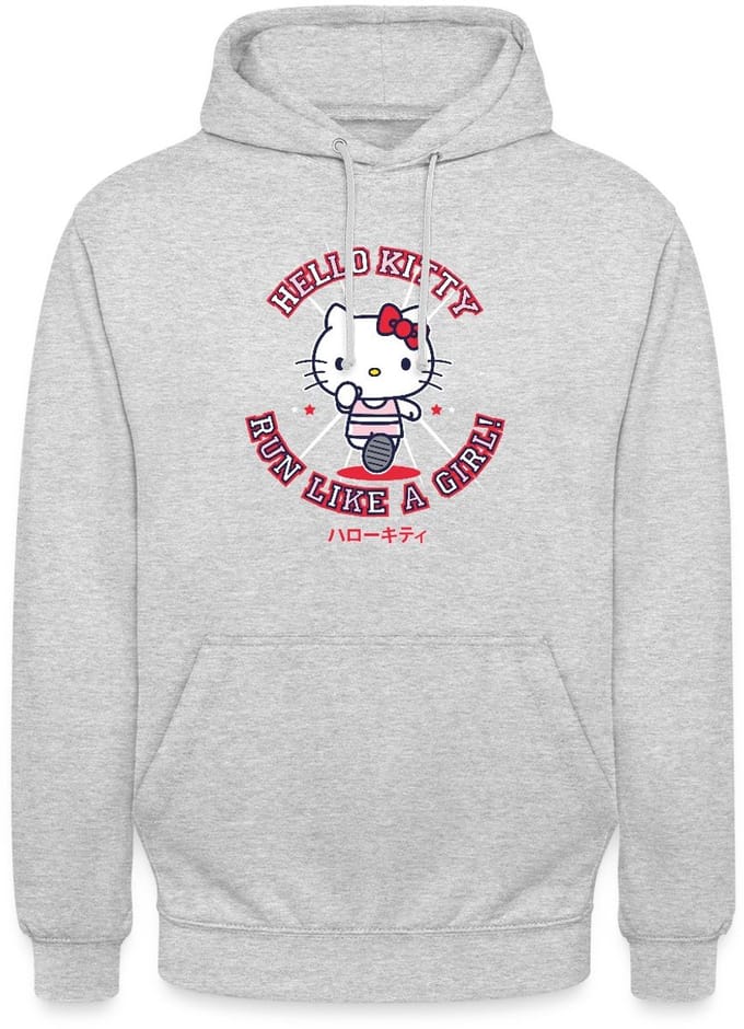 Hello Kitty Run Like A Girl Hoodie Unisex