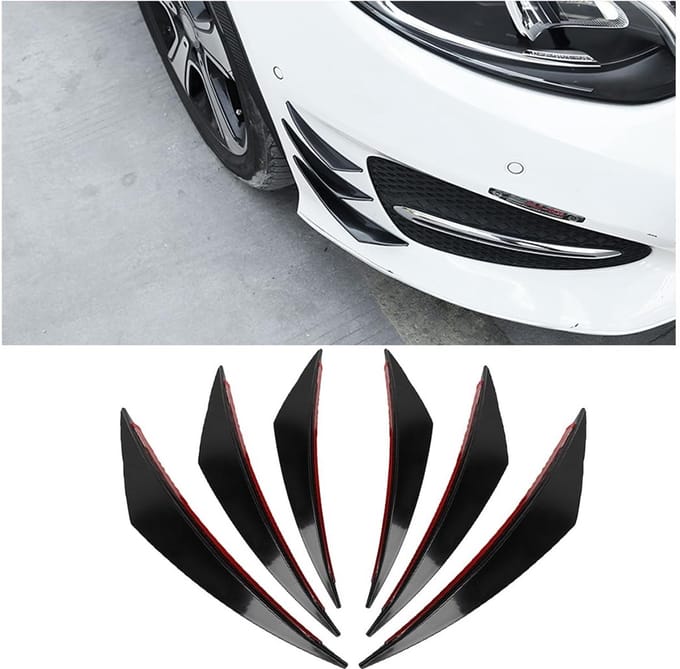 Dailygoods- Voorbumper Splitter Universeel - Autospoiler Canards Kit