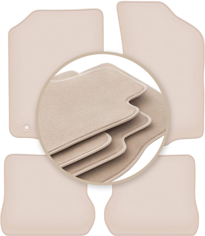 PREMIUM beige matten voor: Volkswagen Scirocco II coupé 1981-1992