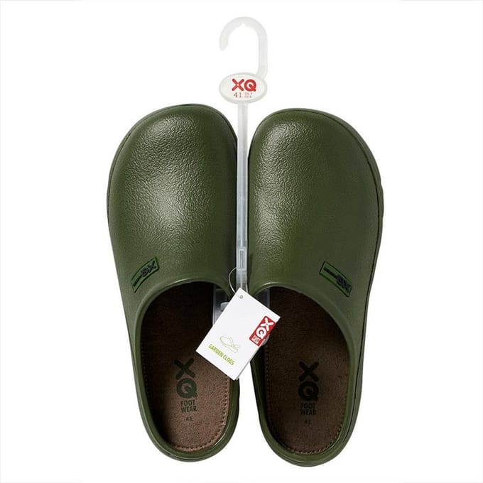 XQ heren tuinklomp - cloqs - groen uni - maat 45