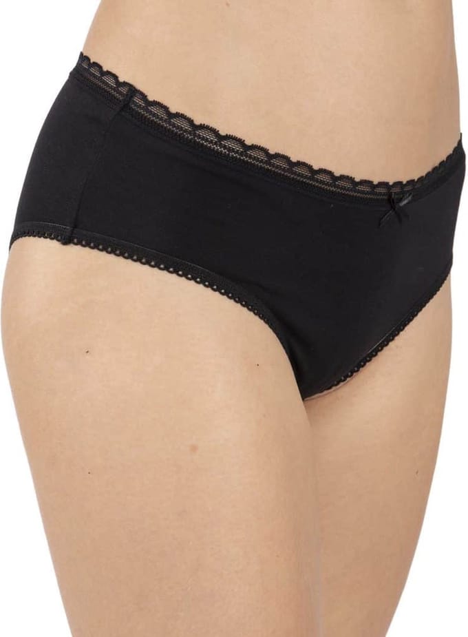 3-pack dames onderbroeken katoen - Basic Naomi slips - Zwart - XL