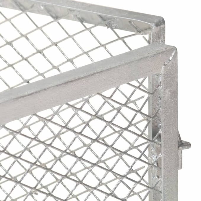 vidaXL - Compostbak - 100x100x77 - cm - gegalvaniseerd - staal