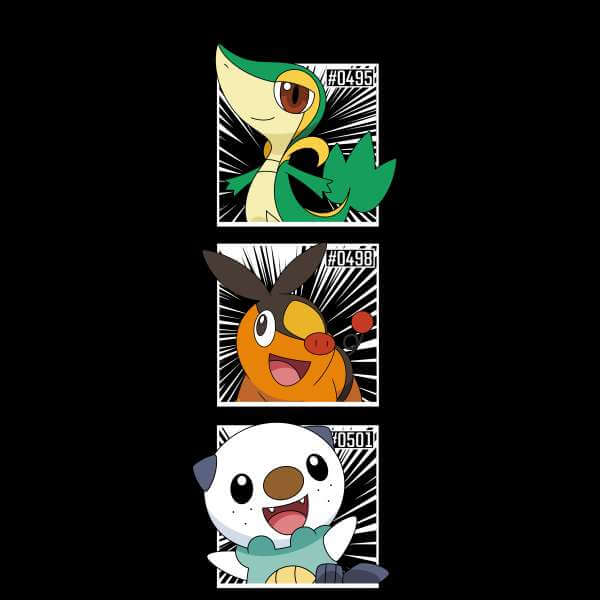 Pokemon Generation 5 Intro Men's T-Shirt - Black - XL
