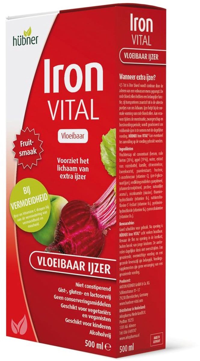 Hubner Iron Vital Vloeibaar IJzer (500 ml)