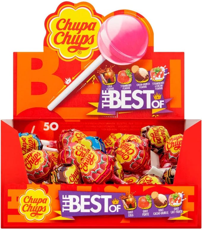 Chupa Chups Lolly's The Best Of Box - 50 Stuks