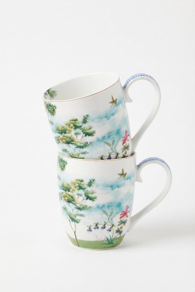 Pip Studio Jolie Mokken - Theemok - Koffiemok met Oor - Servies set van 2 - 450ml