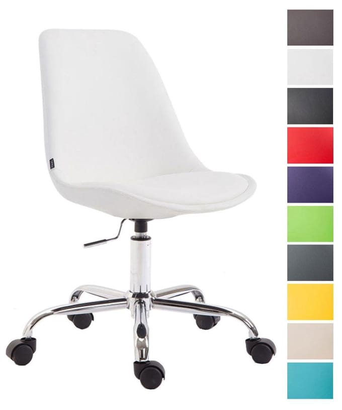 CLP Toulouse - Bureaustoel - Kunstleer wit