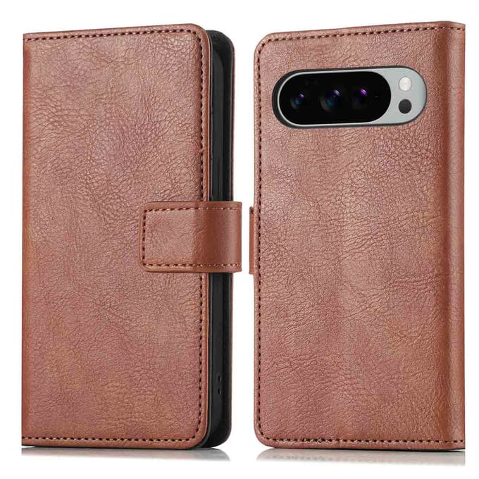 imoshion Hoesje - Geschikt voor Google Pixel 10 Pro XL - Luxe Bookcase - Bruin