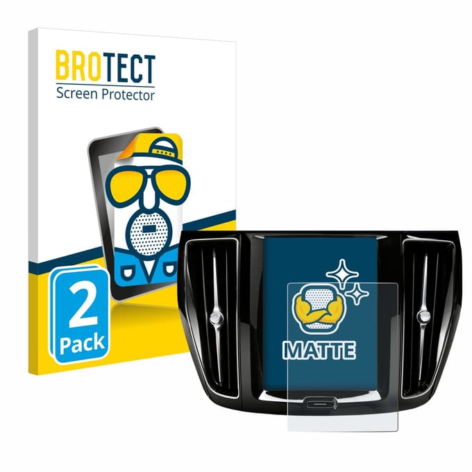 BROTECT - Screenprotector voor Volvo V60 Sensus Connect 2019-2020 - Folie Beschermfolie matte 2 Stuks