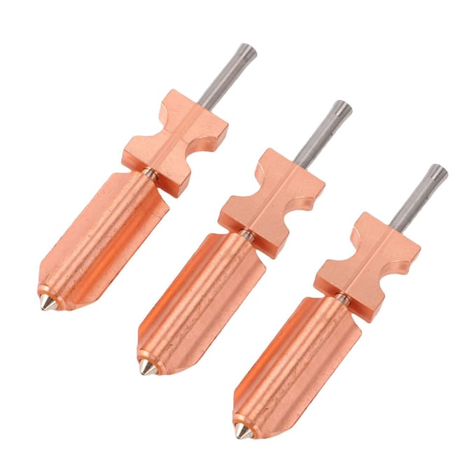 3 STKS Upgrade Nozzle Hotend Geschikt voor FlashForge AD5X 3D-printer Volledig Metalen Snel Afneembare Nozzle Hotend 0.25MM 0.4MM beige