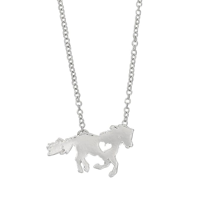 Halsketting met pony in paardenhoofddoosje
