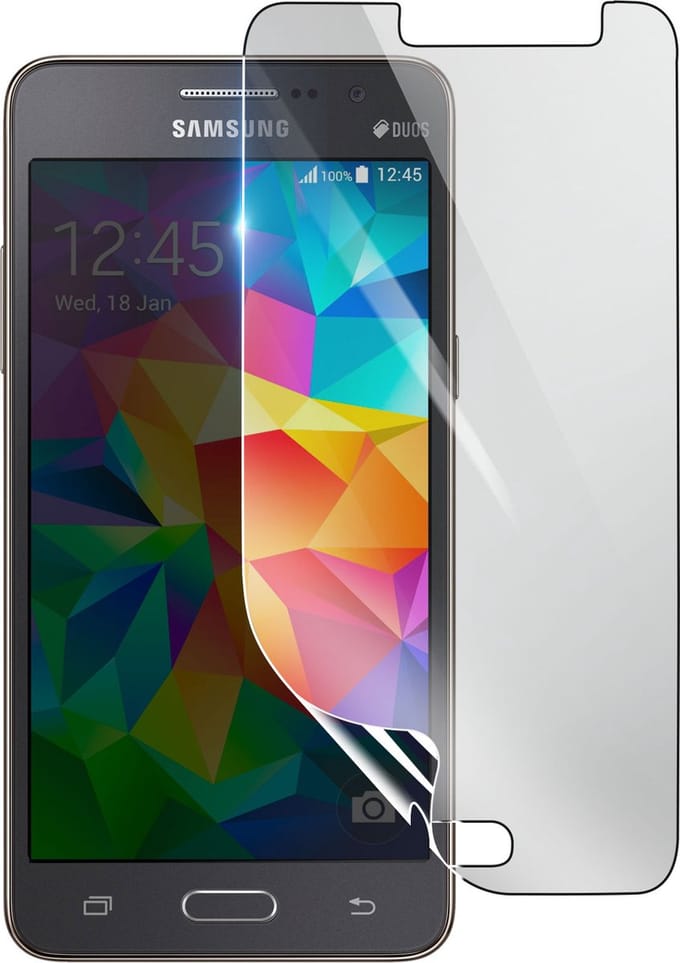 3mk, Geschikt voor Samsung Galaxy Grand Prime, Schokbestendige Hydrogel Screenprotector, Transparant