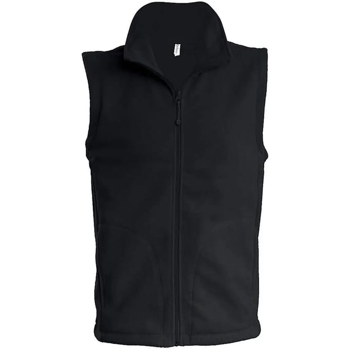 Fleecebodywarmer 'Luca' merk Kariban maat S Zwart