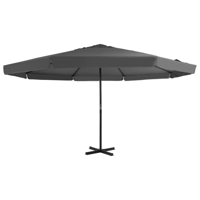 vidaXL - Parasol - met - aluminium - paal - 500 - cm - antraciet