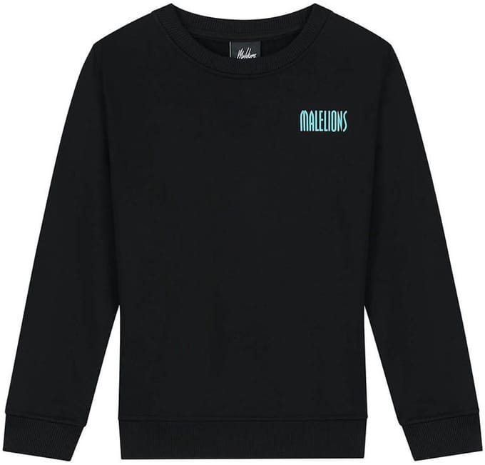 Malelions winter sweater jongens - zwart - hollywood map