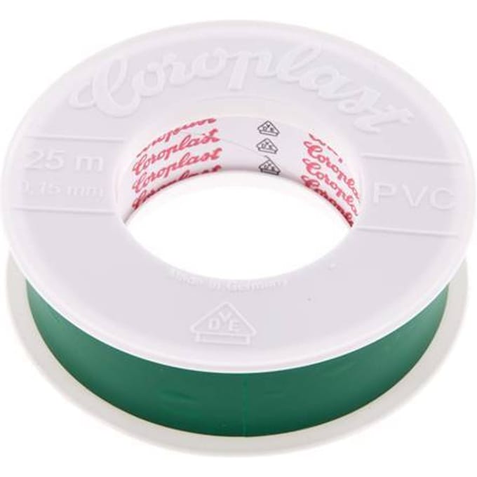 Elektrische Isolatietape Vde-Getest 25mm/25m Groen