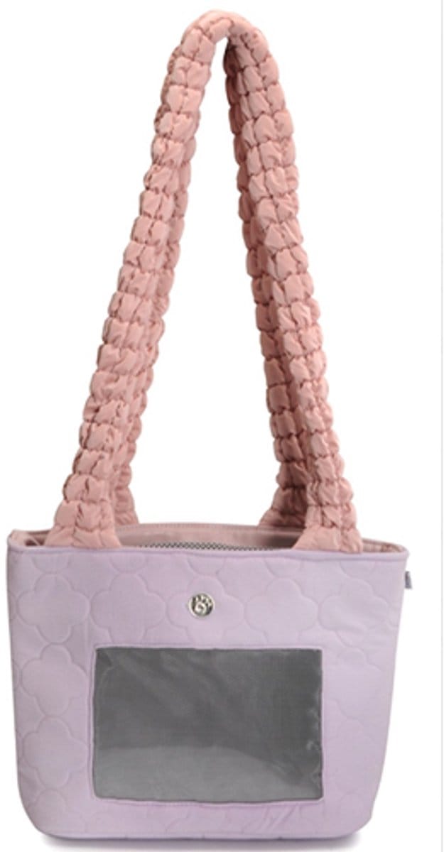 Camon draagtas van polyester met PU-handvatten – Lila (35 × 30 × 15,5 cm)