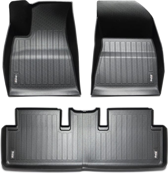 Tesla Model 3 Highland Premium Rubber Mattenset – Interieur Accessoires Nederland België