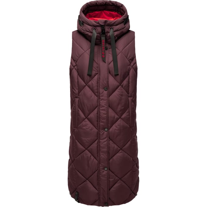 Navahoo lange dames bodywarmer Schnuckel – Modern & Met Capuchon