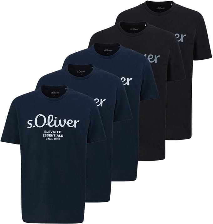 s.Oliver Heren t-shirt 5 pack Basic