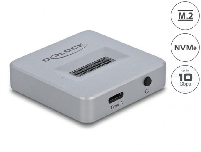 Delock M.2 Docking Station for M.2 NVMe PCIe SSD with USB Type-C™ female