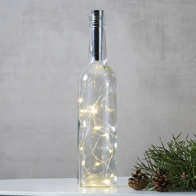 Star Trading lichtsnoer flessenkurk - 75 cm - 15 lichtpunten - timer