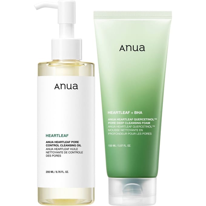 Anua Heartleaf Pore Control Reinigingsolie 200ml Dubbele Set white