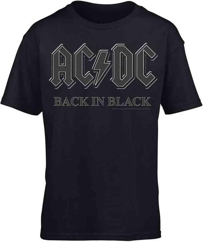 AC/DC Heren Tshirt -L- Back In Black Zwart