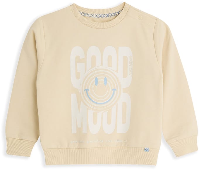 4PRESIDENT Sweater jongens - Bleached Sand - Maat 104 - Jongens trui