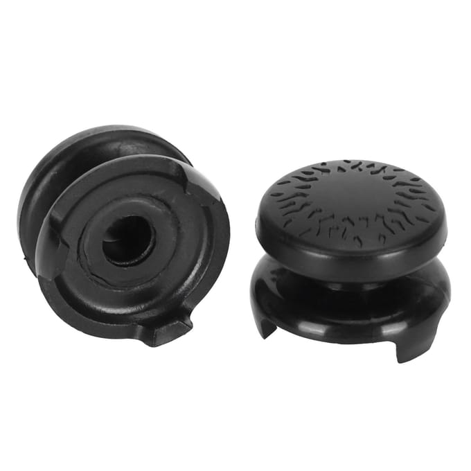 2 Stuks Thumbstick Zachte Siliconen Cover Grip Stick Joystick Controller Gamepad Toetskapje voor PS5Zwart rood