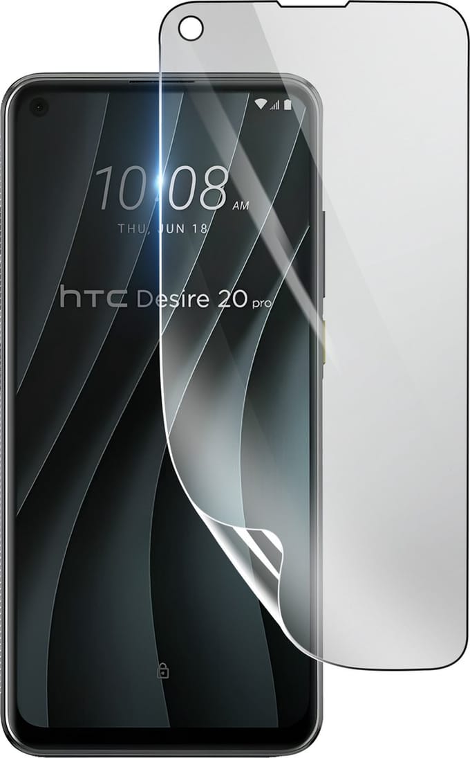 3mk, Geschikt voor HTC Desire 20 Pro, Schokbestendige Hydrogel Screenprotector, Transparant
