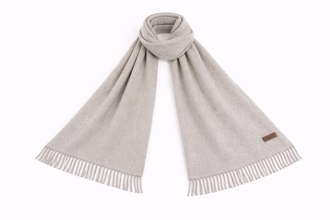 Premium Alpaca Wollen Sjaal – Ultra Zacht, Warm & Luxe - Licht Grijs