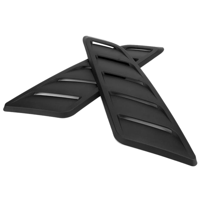 2 Stuks Auto Auto Modificatie Motorkap Ventilatieopening Afdekking Past voor Ford Mustang 20152017 gray