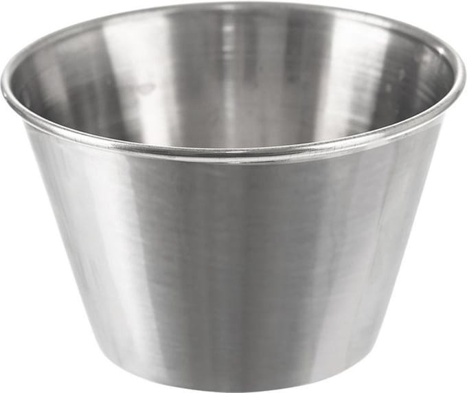 Dipschaaltje Edelstaal 6 cm, 65 ml - Dompelkom - Dipschalen - Snackkommen - Kleine Kom voor Dipsauzen en Snacks