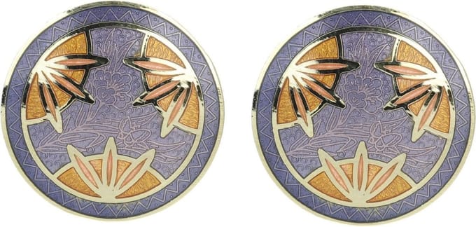 Behave - Oorclips dames - paars - 2,5 cm