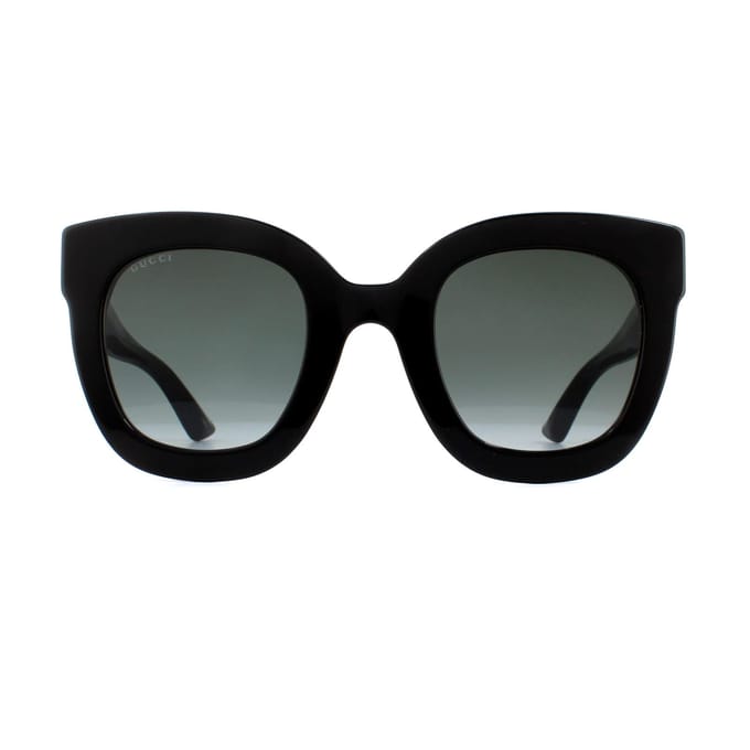 Gucci Zonnebril GG0208S 001 Zwart Grijs Verloop