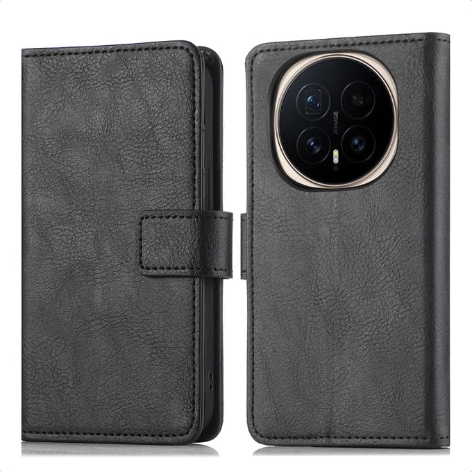 imoshion Hoesje - Geschikt voor Honor Magic8 Pro - Luxe Bookcase - Zwart