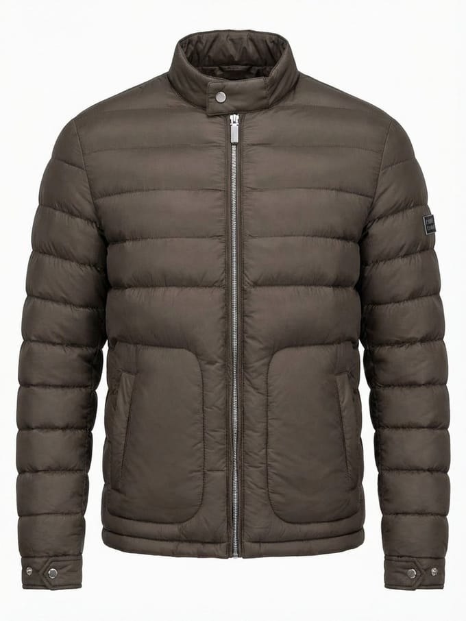OMBRE Jas - Polyamide - Lange Mouw - Rits Olijf L