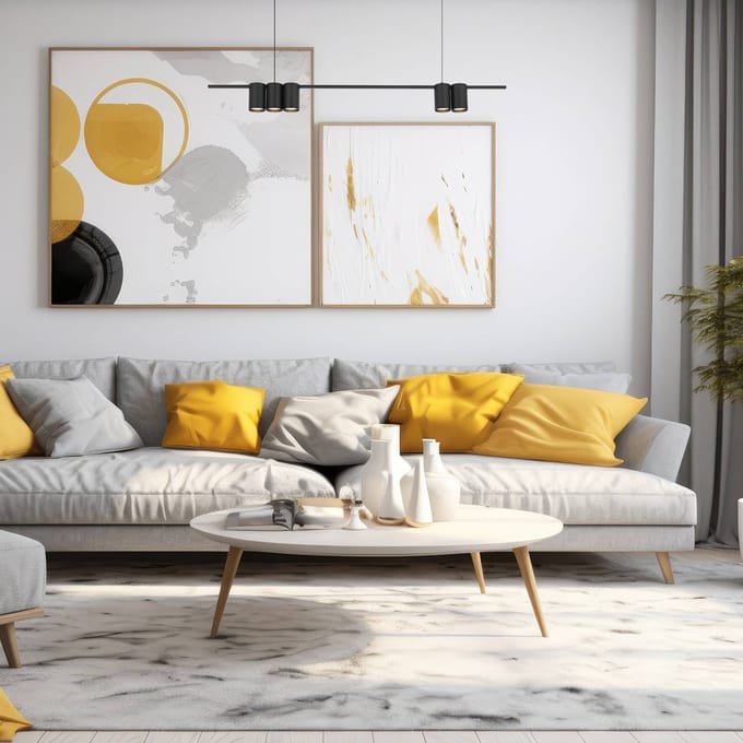 Eko-Light Hanglamp Genesis, aluminium, zwart, 5 x GU10, lengte 100 cm
