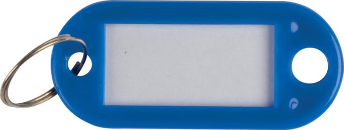 Q-CONNECT sleutelhanger | pak van 10 stuks | donkerblauw