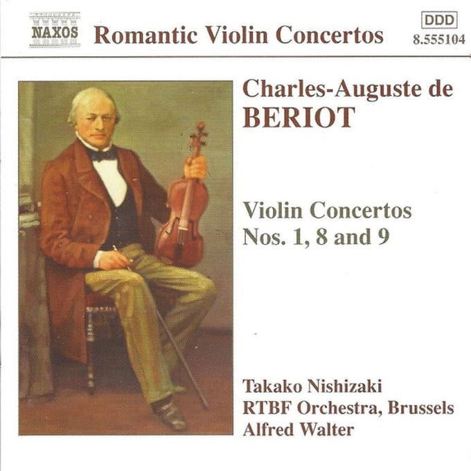 Takako Nishizaki, RTBF Orchestra, Alfred Walter - De Bériot: Violin Concerto Nos. 1, 8 & 9 (CD)