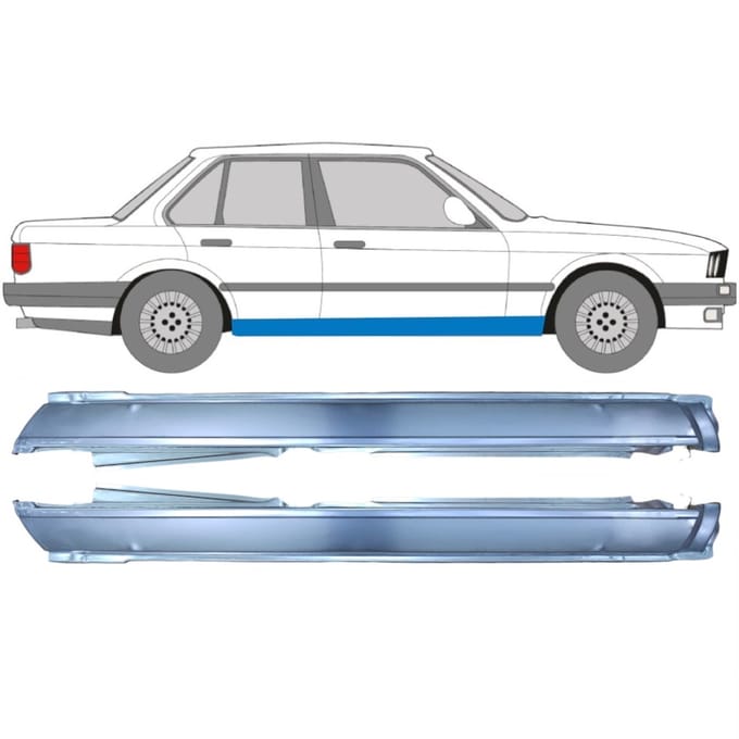 Volledige dorpel voor BMW 3 E30 1982-1994 / Links + Rechts / Set