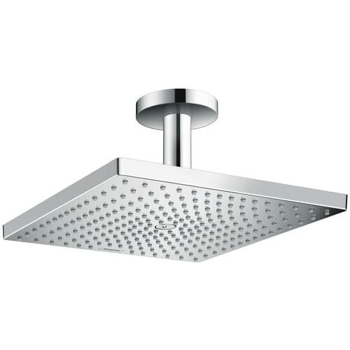 hansgrohe Raindance Square 300 1jet hoofddouche - Met plafondaansluiting 100 mm - 1 straalsoort - diameter hoofddouche 300 mm