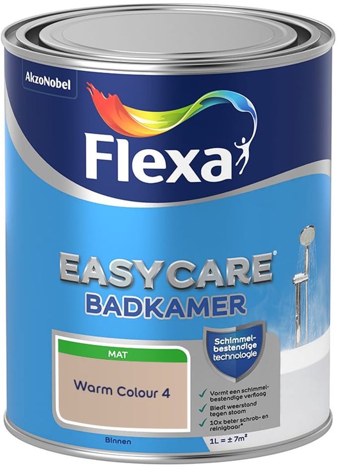 Flexa - Easycare Badkamer - Warm Colour 4 - Mengverf - 1 L