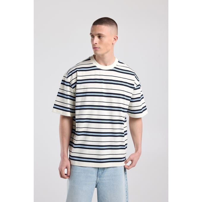 America Today Eldon Blue/white Taglia: S | Magliette basic Outlet | Uomo | Blu